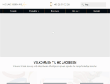 Tablet Screenshot of hc-jacobsen.dk